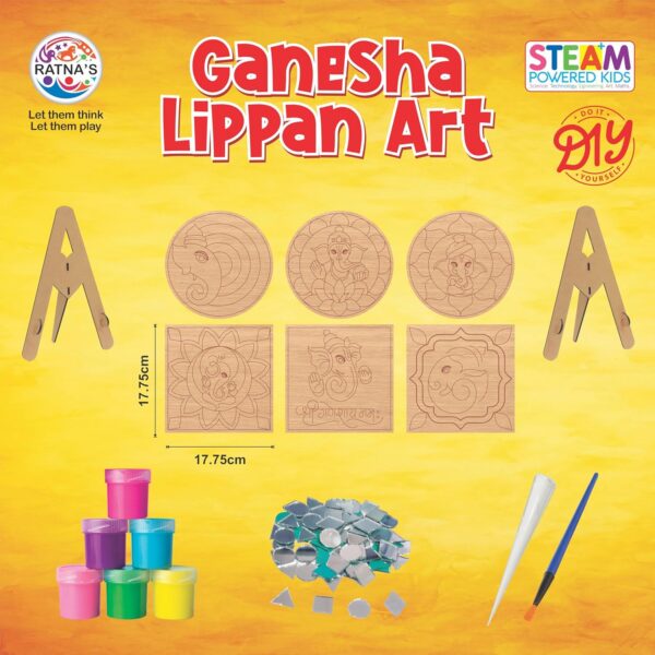 81vy074dpL._AC_SL1500_.jpg Ganesha Lippan Art DIY Craft Kit