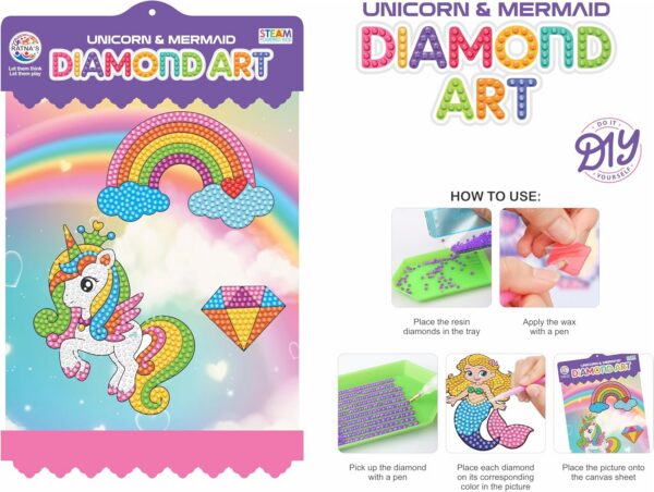 81xE12nFR-L._AC_SL1500_.jpg Unicorn & Mermaid Diamond Art Kit