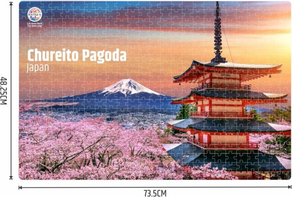 91-wD8531EL._AC_SL1500_.jpg Chureito Pagoda Japan Jigsaw Puzzle