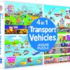 4 in 1 Transport Vehicles Jigsaw Puzzle