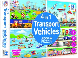 4 in 1 Transport Vehicles Jigsaw Puzzle