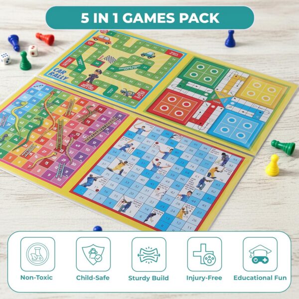 5 in 1 Business Senior Coin Board Game