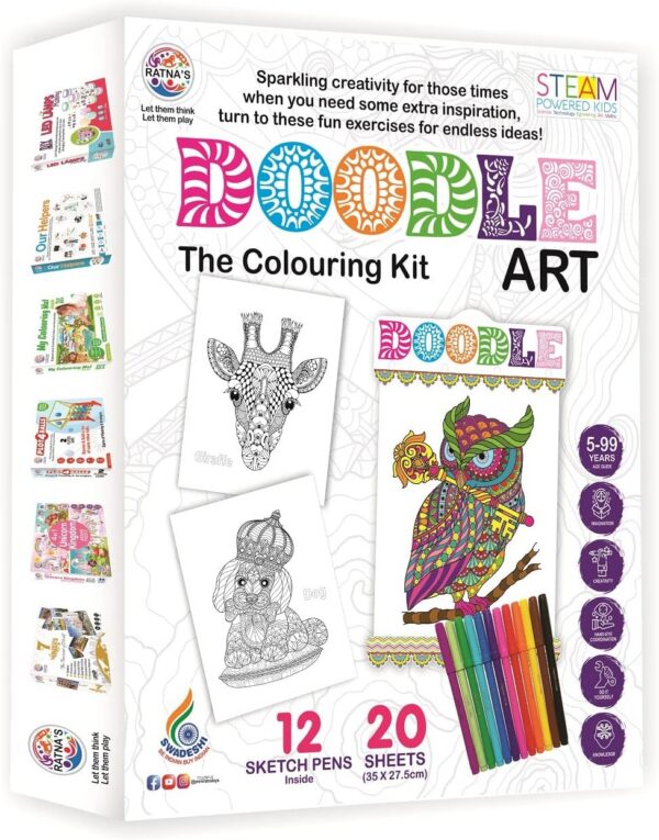 Doodle Art Colouring Kit