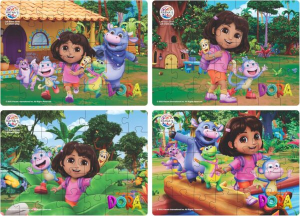 Dora 4-in-1 Jigsaw Puzzle Set