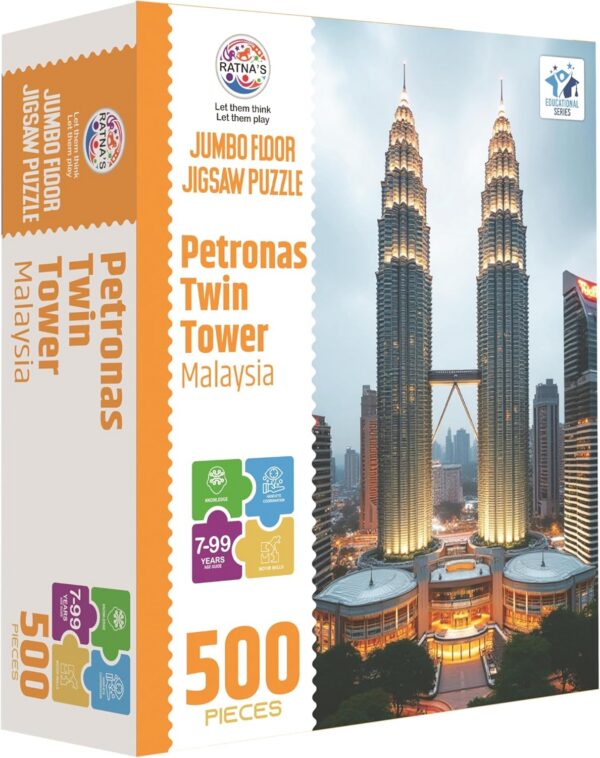 91QbKt93WL._AC_SL1500_.jpg Petronas Twin Tower Malaysia Jumbo Floor Puzzle