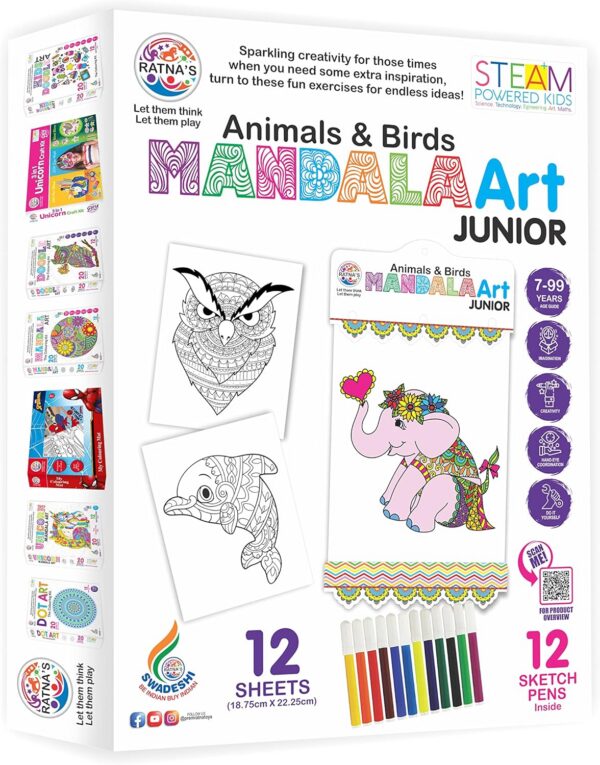 91U7aE6lRUL._AC_SL1500_.jpg Mandala Art Junior Animals & Birds