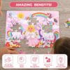 91Zu6a8FfIL._AC_SL1500_.jpg 4 in 1 Unicorn Kingdom Jigsaw Puzzle