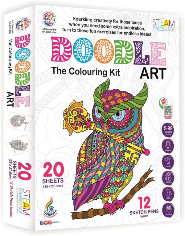 Doodle Art Colouring Kit