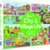 4 in 1 City & Village Life Jigsaw Puzzle