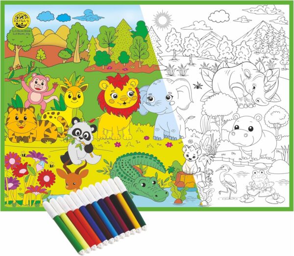91xoLEZIPdL._AC_SL1500_.jpg My Colouring Mat Jungle Junior